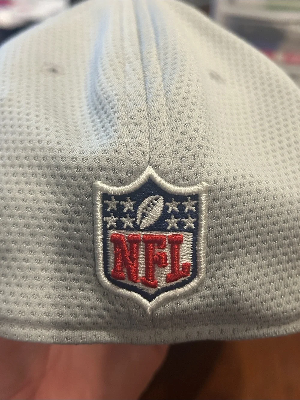 Dallas Cowboys New Era Fitted Silver Baseball Cap Raised 'D' Logo S/M